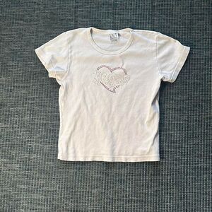 Lat Women's White and Grey T-shirt